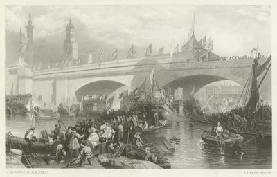 Die Eröffnung der neuen London Bridge von Clarkson Frederick Stanfield